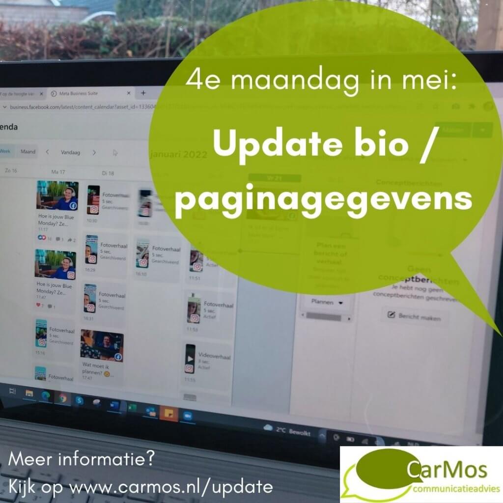 update paginagegevens