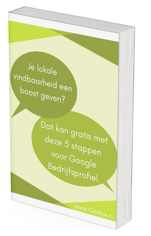 Mockup 5 stappen GMB Google Bedrijfsprofiel in 5 stappen