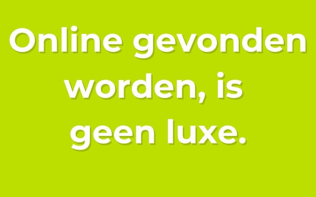 Visual Online vindbaarheid belangrijker dan ooit